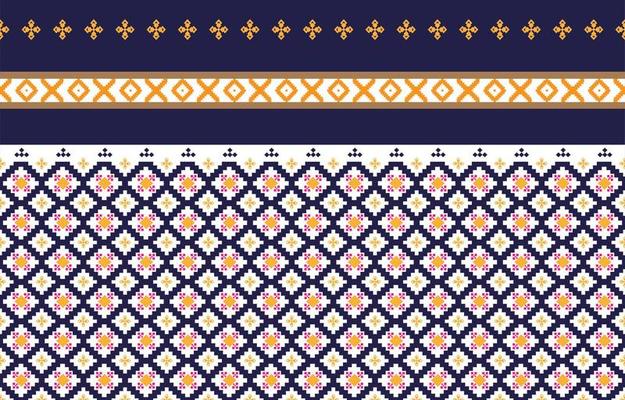 Abstract geometric and tribal patterns, usage design local fabric patterns, Design inspired by indigenous tribes. geometric Vector illustration