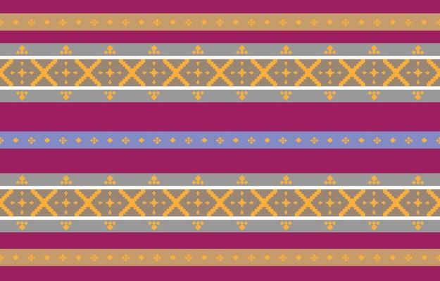 Abstract geometric and tribal patterns, usage design local fabric patterns, Design inspired by indigenous tribes. geometric Vector illustration