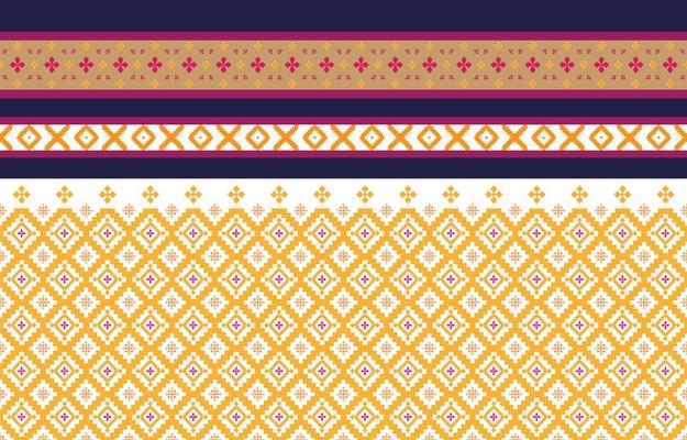 Abstract geometric and tribal patterns, usage design local fabric patterns, Design inspired by indigenous tribes. geometric Vector illustration