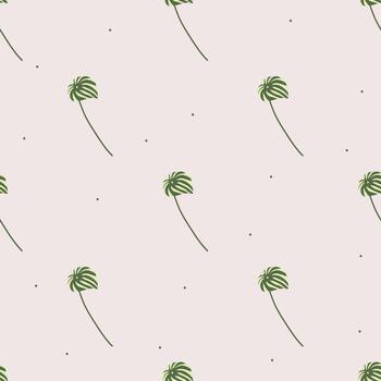 Vector flat hand drawn seamless pattern