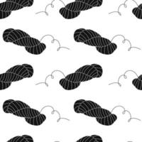 Vector flat hand drawn seamless pattern