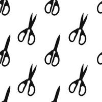 Vector flat hand drawn seamless pattern