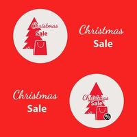 Christmas sale banner vector illustration