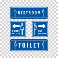 Men or women restroom and toilet sign graphic design vector illustration