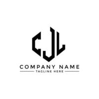 CJL letter logo design with polygon shape. CJL polygon and cube shape logo design. CJL hexagon vector logo template white and black colors. CJL monogram, business and real estate logo.