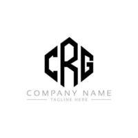 diseño de logotipo de letra crg con forma de polígono. crg polígono y diseño de logotipo en forma de cubo. crg hexágono vector logo plantilla colores blanco y negro. monograma crg, logotipo empresarial y inmobiliario.