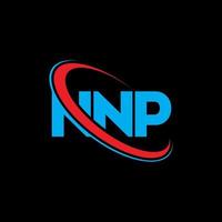 NNP logo. NNP letter. NNP letter logo design. Initials NNP logo linked with circle and uppercase monogram logo. NNP typography for technology, business and real estate brand. vector