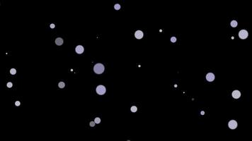 White dots animation on black screen overlay effect video