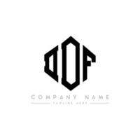DDF letter logo design with polygon shape. DDF polygon and cube shape logo design. DDF hexagon vector logo template white and black colors. DDF monogram, business and real estate logo.