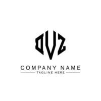 DVZ letter logo design with polygon shape. DVZ polygon and cube shape logo design. DVZ hexagon vector logo template white and black colors. DVZ monogram, business and real estate logo.