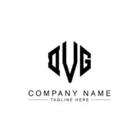 DVG letter logo design with polygon shape. DVG polygon and cube shape logo design. DVG hexagon vector logo template white and black colors. DVG monogram, business and real estate logo.