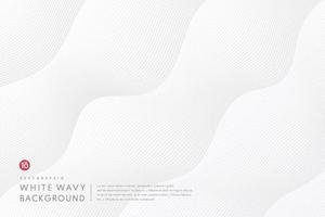 Abstract mesh gradient with white and gray curve lines pattern textured background. Modern and minimal template with copy space. Design for cover template, poster, banner web, print ad. Vector EPS10.