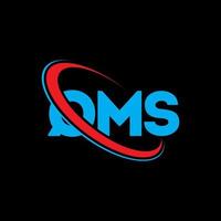 QMS logo. QMS letter. QMS letter logo design. Initials QMS logo linked with circle and uppercase monogram logo. QMS typography for technology, business and real estate brand. vector