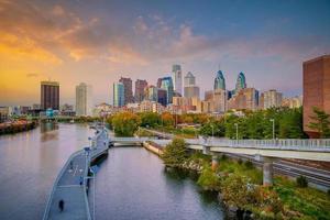 Philadelphia downtowncity  skyline, cityscape in Pennsylvania photo