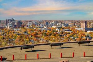 New Haven city downtown skyline cityscape of Connecticut, USA photo