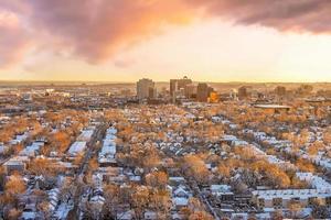 New Haven city downtown skyline cityscape of Connecticut, USA photo