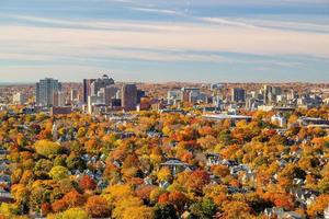 New Haven city downtown skyline cityscape of Connecticut, USA photo