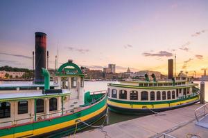 Historic District waterfront of Savannah, Georgia photo