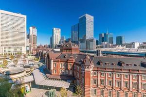 Tokyo Station from top view photo