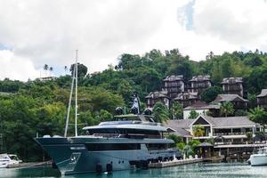 The famous Marigot Bay at Saint Lucia photo