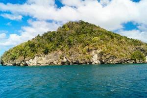 lonely caribbean beaches at Saint Lucia photo