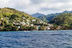 Canaries the famous fishermen village at Saint Lucia photo