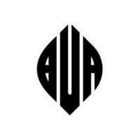 diseño de logotipo de letra de círculo bva con forma de círculo y elipse. bva letras elipses con estilo tipográfico. las tres iniciales forman un logo circular. vector de marca de letra de monograma abstracto del emblema del círculo bva.