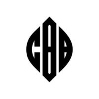 CBB circle letter logo design with circle and ellipse shape. CBB ellipse letters with typographic style. The three initials form a circle logo. CBB Circle Emblem Abstract Monogram Letter Mark Vector. vector