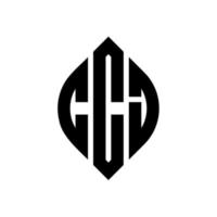 CCI circle letter logo design with circle and ellipse shape. CCI ellipse letters with typographic style. The three initials form a circle logo. CCI Circle Emblem Abstract Monogram Letter Mark Vector. vector