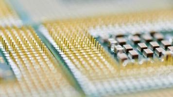 CPU, central processor unit, isolated background. photo