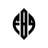 FBQ circle letter logo design with circle and ellipse shape. FBQ ellipse letters with typographic style. The three initials form a circle logo. FBQ Circle Emblem Abstract Monogram Letter Mark Vector. vector