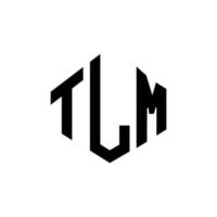 TLM letter logo design with polygon shape. TLM polygon and cube shape logo design. TLM hexagon vector logo template white and black colors. TLM monogram, business and real estate logo.