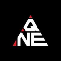 qne diseño de logotipo de letra triangular con forma de triángulo. monograma de diseño de logotipo de triángulo qne. Plantilla de logotipo de vector de triángulo qne con color rojo. logotipo triangular qne logotipo simple, elegante y lujoso.