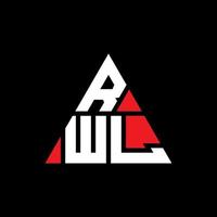 diseño de logotipo de letra de triángulo rwl con forma de triángulo. monograma de diseño de logotipo de triángulo rwl. plantilla de logotipo de vector de triángulo rwl con color rojo. logotipo triangular rwl logotipo simple, elegante y lujoso.