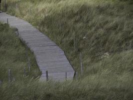 the island Spiekeroog in the north sea photo