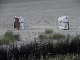 spiekeroog en el mar del norte foto