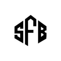 SFD letter logo design with polygon shape. SFD polygon and cube shape logo design. SFD hexagon vector logo template white and black colors. SFD monogram, business and real estate logo.