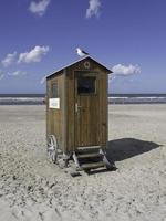 Beach and dunes on Spiekeroog island photo