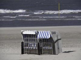 Beach and dunes on Spiekeroog island photo