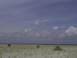 spiekeroog en el mar del norte foto