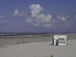 the island Spiekeroog in the north sea photo