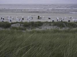 la isla spiekeroog en el mar del norte foto