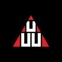 uuu diseño de logotipo de letra triangular con forma de triángulo. monograma de diseño del logotipo del triángulo uuu. plantilla de logotipo de vector de triángulo uuu con color rojo. logotipo triangular uuu logotipo simple, elegante y lujoso.