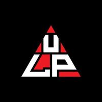 diseño de logotipo de letra de triángulo ulp con forma de triángulo. monograma de diseño de logotipo de triángulo ulp. plantilla de logotipo de vector de triángulo ulp con color rojo. logotipo triangular ulp logotipo simple, elegante y lujoso.
