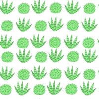 patrón sin costuras con cactus sobre un fondo blanco en estilo de dibujos animados.ilustración vectorial vector