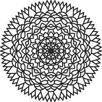 Flower Mandala pattern. Decorative circle ornament in ethnic oriental style. vector