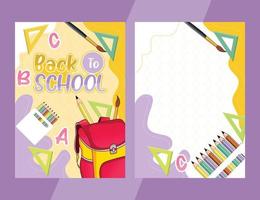 Back to school doodle elements background. vector