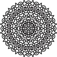 patrón de mandala de flores. adorno de círculo decorativo en estilo étnico oriental. vector