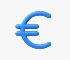 3d Realistic Euro Money Icon vector illustration