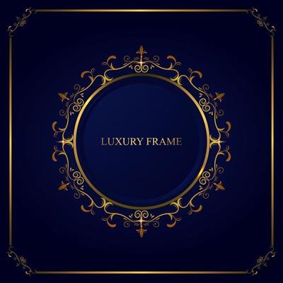 luxury rounded flourish frame design